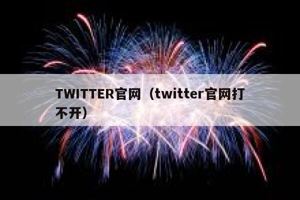 TWITTER官网（twitter官网打不开） 第1张
