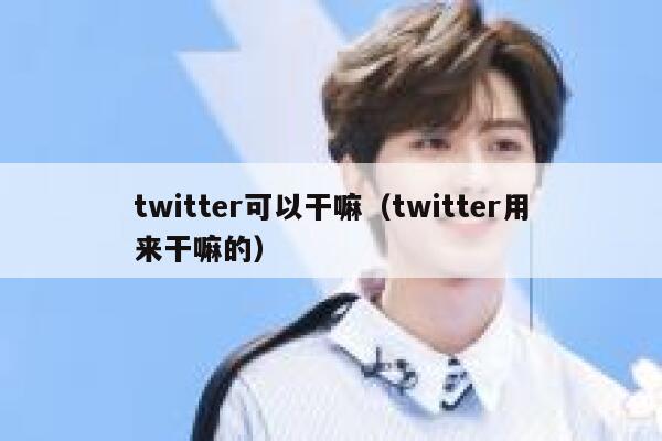 twitter可以干嘛（twitter用来干嘛的） 第1张