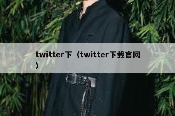 twitter下（twitter下载官网） 第1张