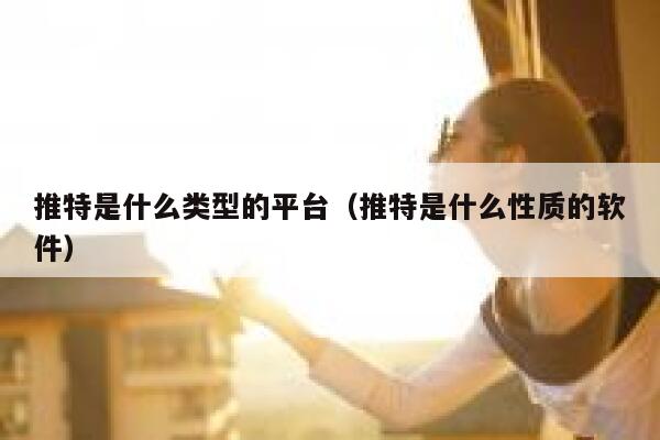 推特是什么类型的平台（推特是什么性质的软件） 第1张