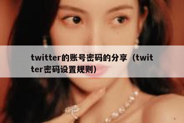 twitter的账号密码的分享（twitter密码设置规则） 第1张