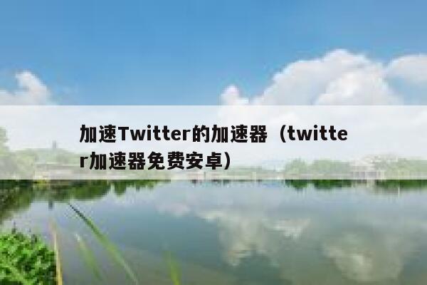 加速Twitter的加速器（twitter加速器免费安卓） 第1张