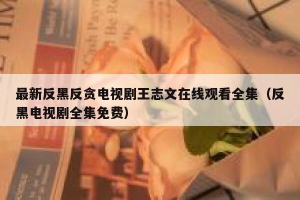 最新反黑反贪电视剧王志文在线观看全集（反黑电视剧全集免费） 第1张