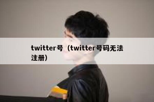 twitter号（twitter号码无法注册） 第1张