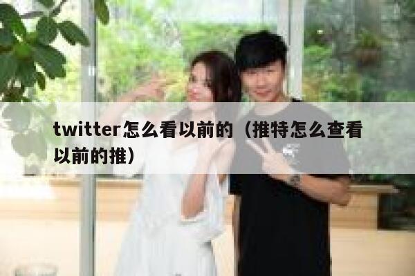 twitter怎么看以前的（推特怎么查看以前的推） 第1张