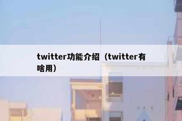 twitter功能介绍(twitter有啥用) 第1张 twitter功能介绍(twitter有啥用) 第1张