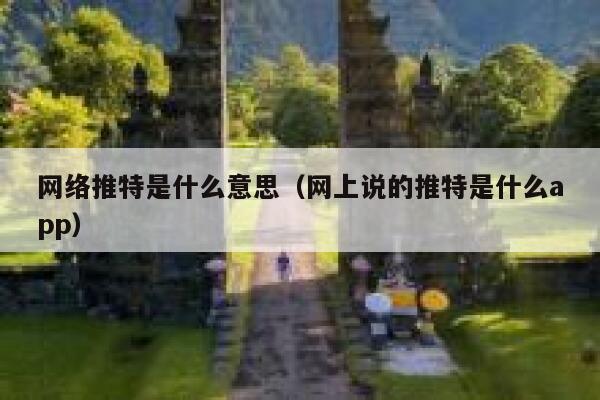 网络推特是什么意思（网上说的推特是什么app） 第1张