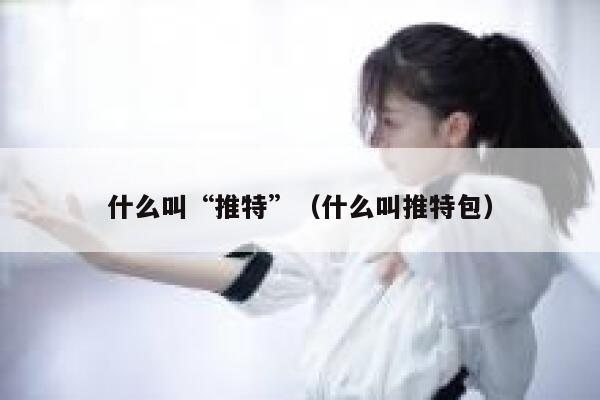 什么叫“推特”（什么叫推特包） 第1张