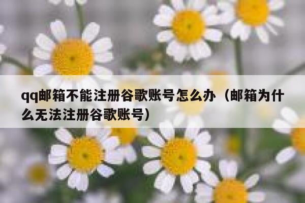 qq邮箱不能注册谷歌账号怎么办（邮箱为什么无法注册谷歌账号） 第1张