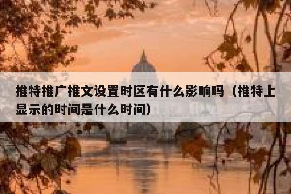 推特推广推文设置时区有什么影响吗（推特上显示的时间是什么时间） 第1张