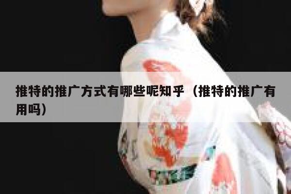 推特的推广方式有哪些呢知乎（推特的推广有用吗） 第1张