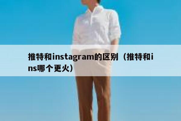 推特和instagram的区别（推特和ins哪个更火） 第1张
