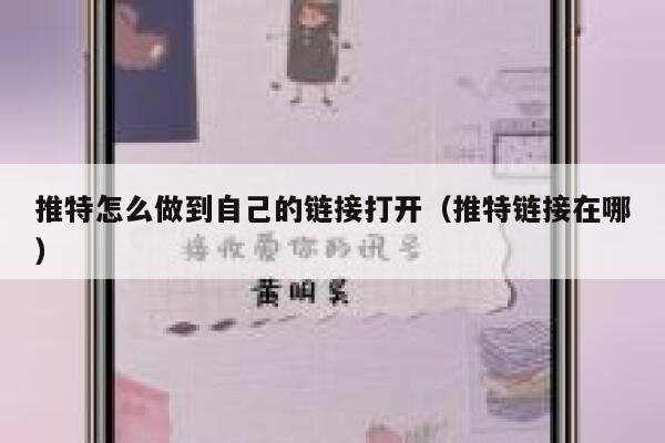 推特怎么做到自己的链接打开（推特链接在哪） 第1张