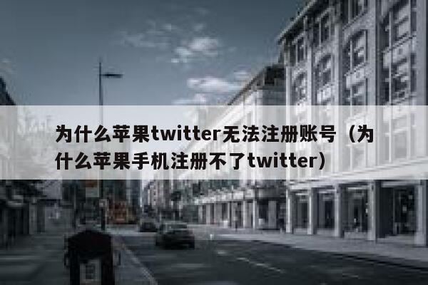 为什么苹果twitter无法注册账号(为什么苹果手机注册不了twitter) 第1张 为什么苹果twitter无法注册账号(为什么苹果手机注册不了twitter) 第1张