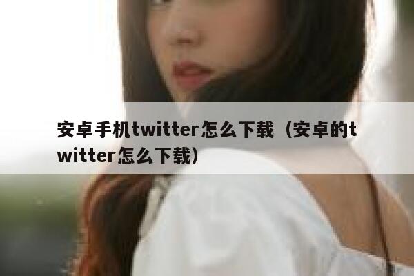 安卓手机twitter怎么下载（安卓的twitter怎么下载） 第1张