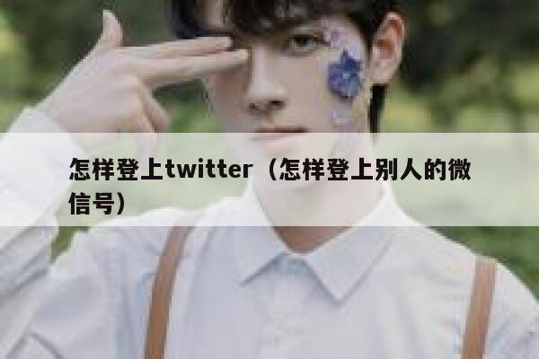 怎样登上twitter（怎样登上别人的微信号） 第1张