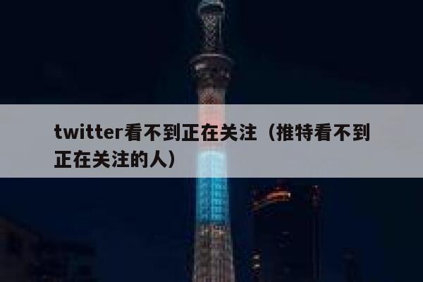 twitter看不到正在关注（推特看不到正在关注的人） 第1张