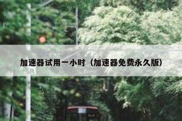 加速器试用一小时（加速器免费永久版） 第1张