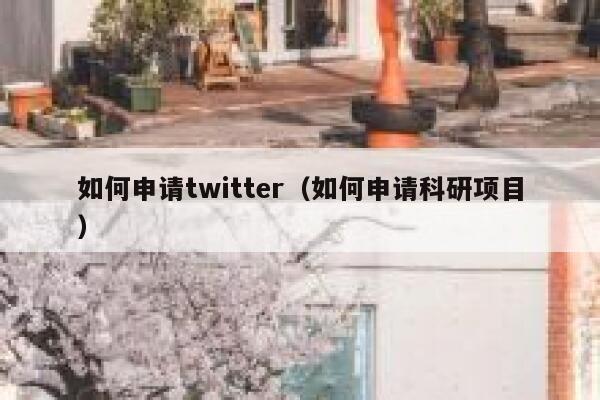 如何申请twitter（如何申请科研项目） 第1张