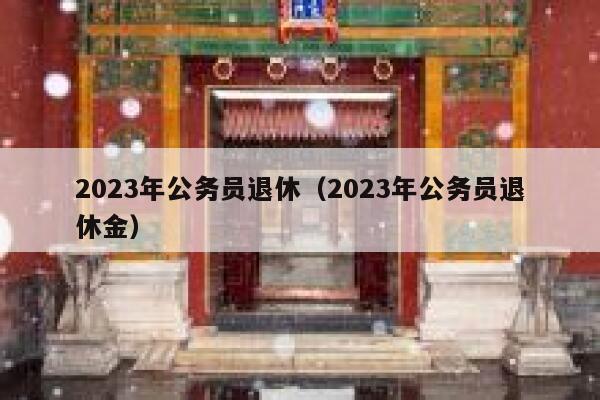 2023年公务员退休（2023年公务员退休金） 第1张