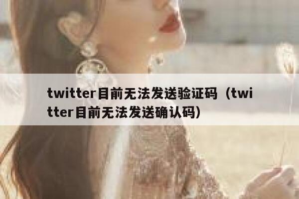 twitter目前无法发送验证码（twitter目前无法发送确认码） 第1张