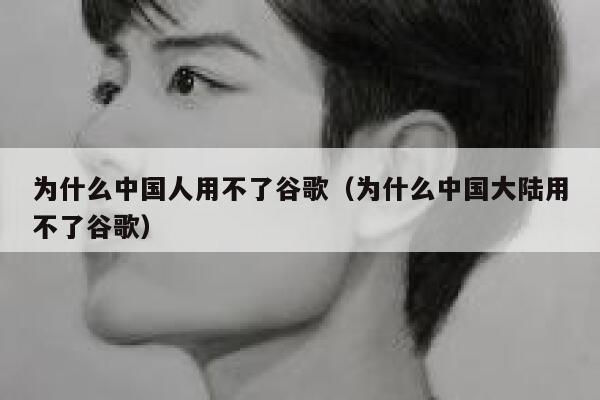 为什么中国人用不了谷歌(为什么中国大陆用不了谷歌) 第1张 为什么中国人用不了谷歌(为什么中国大陆用不了谷歌) 第1张