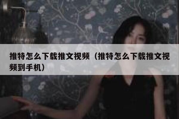 推特怎么下载推文视频(推特怎么下载推文视频到手机) 第1张 推特怎么下载推文视频(推特怎么下载推文视频到手机) 第1张