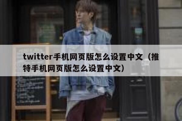 twitter手机网页版怎么设置中文（推特手机网页版怎么设置中文） 第1张