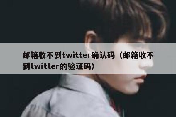 邮箱收不到twitter确认码（邮箱收不到twitter的验证码） 第1张