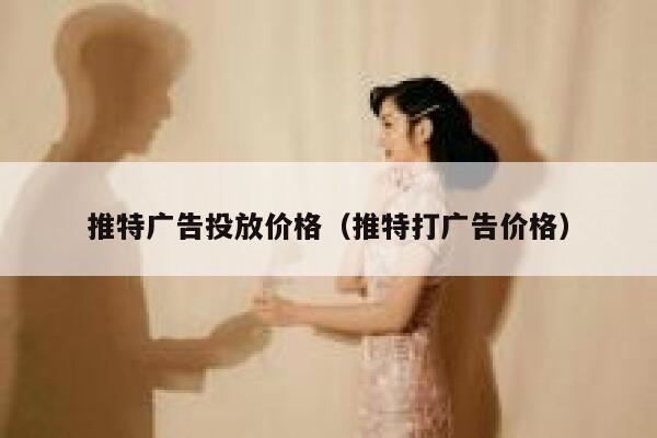 推特广告投放价格（推特打广告价格） 第1张