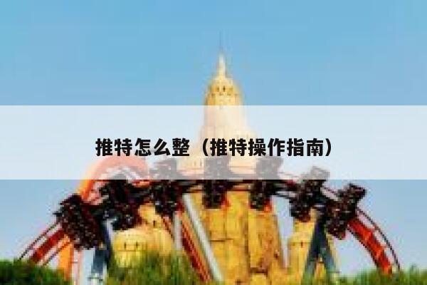 推特怎么整（推特操作指南） 第1张