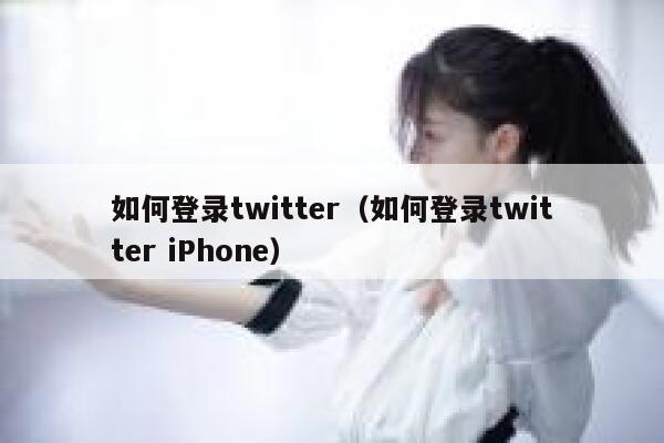如何登录twitter（如何登录twitter iPhone） 第1张