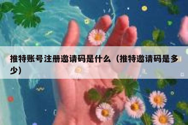 推特账号注册邀请码是什么（推特邀请码是多少） 第1张