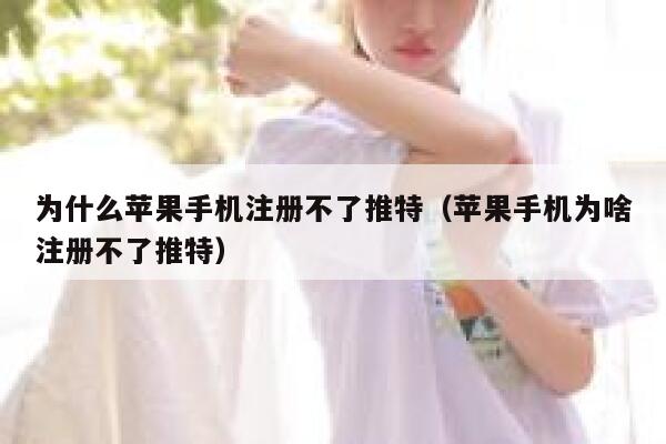 为什么苹果手机注册不了推特（苹果手机为啥注册不了推特） 第1张