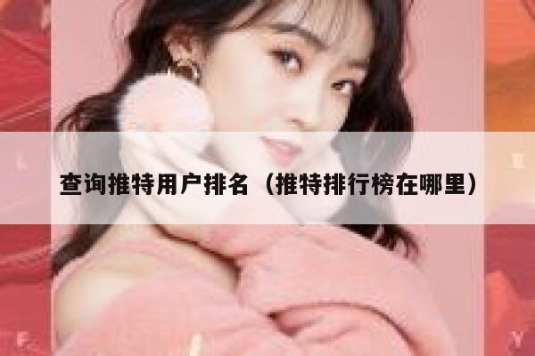 查询推特用户排名（推特排行榜在哪里） 第1张