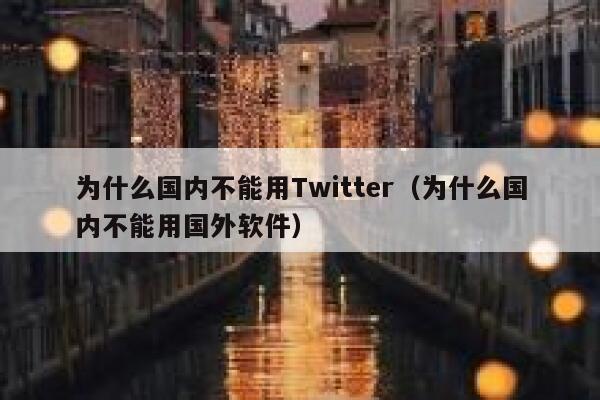为什么国内不能用Twitter(为什么国内不能用国外软件) 第1张 为什么国内不能用Twitter(为什么国内不能用国外软件) 第1张