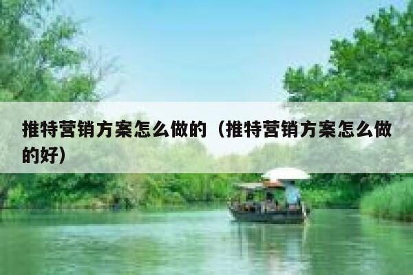 推特营销方案怎么做的(推特营销方案怎么做的好) 第1张 推特营销方案怎么做的(推特营销方案怎么做的好) 第1张