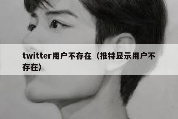 twitter用户不存在（推特显示用户不存在） 第1张