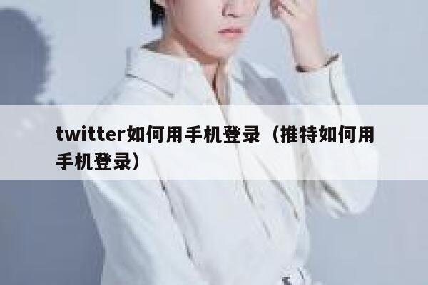 twitter如何用手机登录（推特如何用手机登录） 第1张