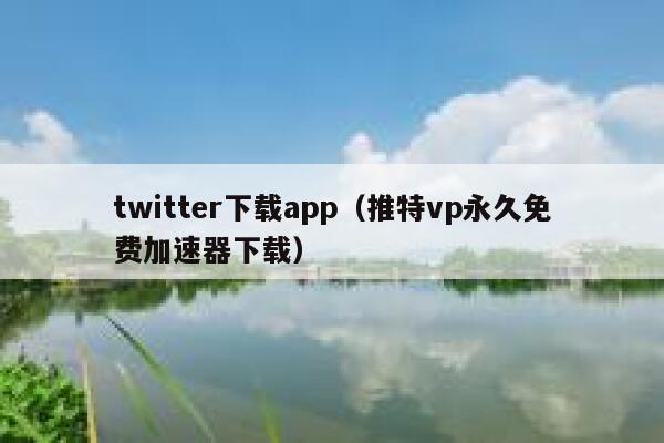 twitter下载app（推特vp永久免费加速器下载） 第1张