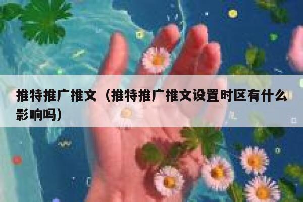 推特推广推文（推特推广推文设置时区有什么影响吗） 第1张