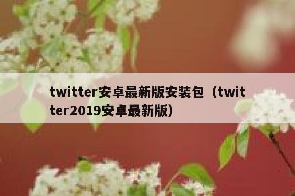 twitter安卓最新版安装包（twitter2019安卓最新版） 第1张