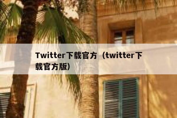 Twitter下载官方（twitter下载官方版） 第1张
