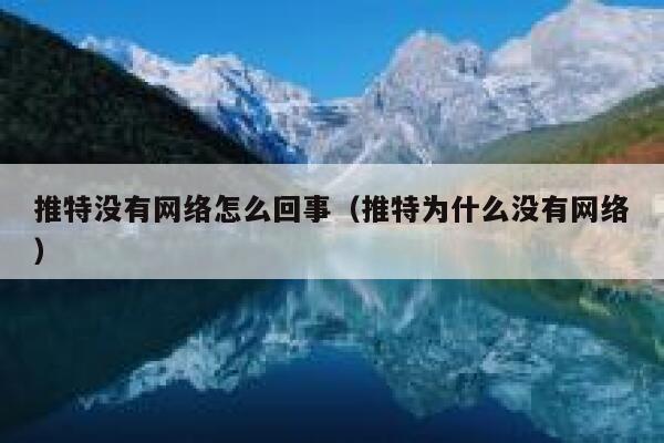 推特没有网络怎么回事（推特为什么没有网络） 第1张