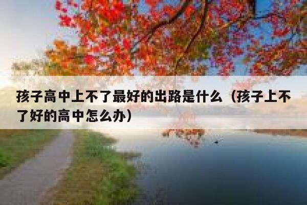 孩子高中上不了最好的出路是什么（孩子上不了好的高中怎么办） 第1张