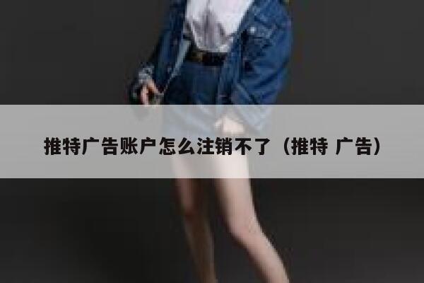 推特广告账户怎么注销不了（推特 广告） 第1张