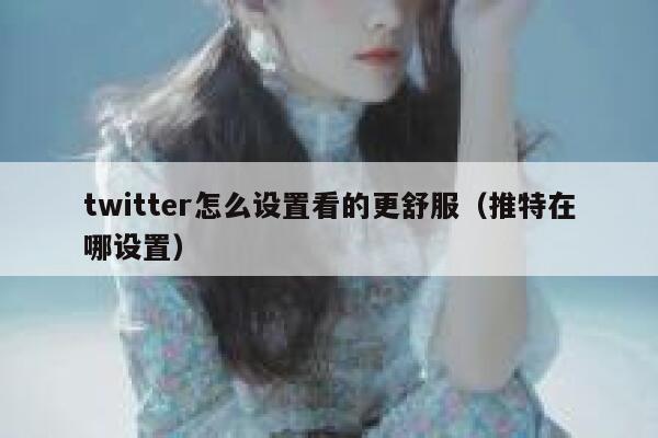 twitter怎么设置看的更舒服（推特在哪设置） 第1张