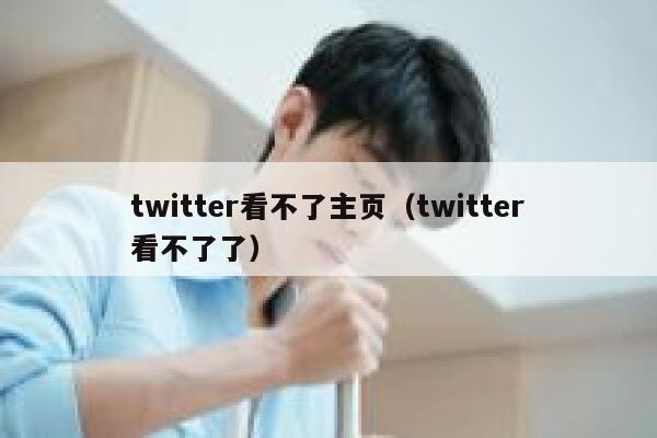 twitter看不了主页（twitter看不了了） 第1张