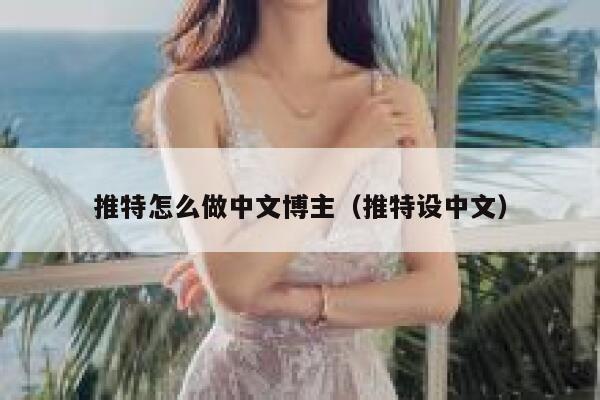推特怎么做中文博主（推特设中文） 第1张