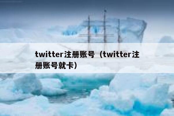 twitter注册账号（twitter注册账号就卡） 第1张